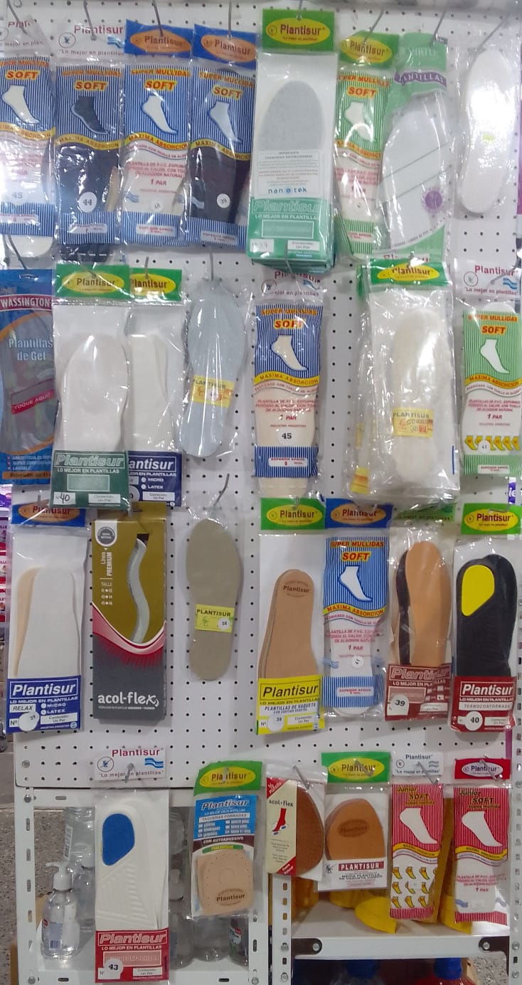 Plantillas de toalla comunes y con arco, con talon, con arco y oliva, de gel, de cuero y mas en punta alta