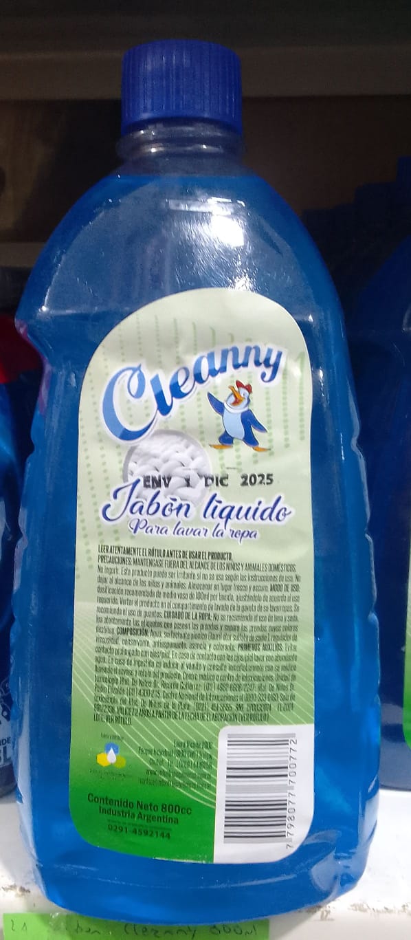Producto placeholder de Jabon liquido cleanny 800ml