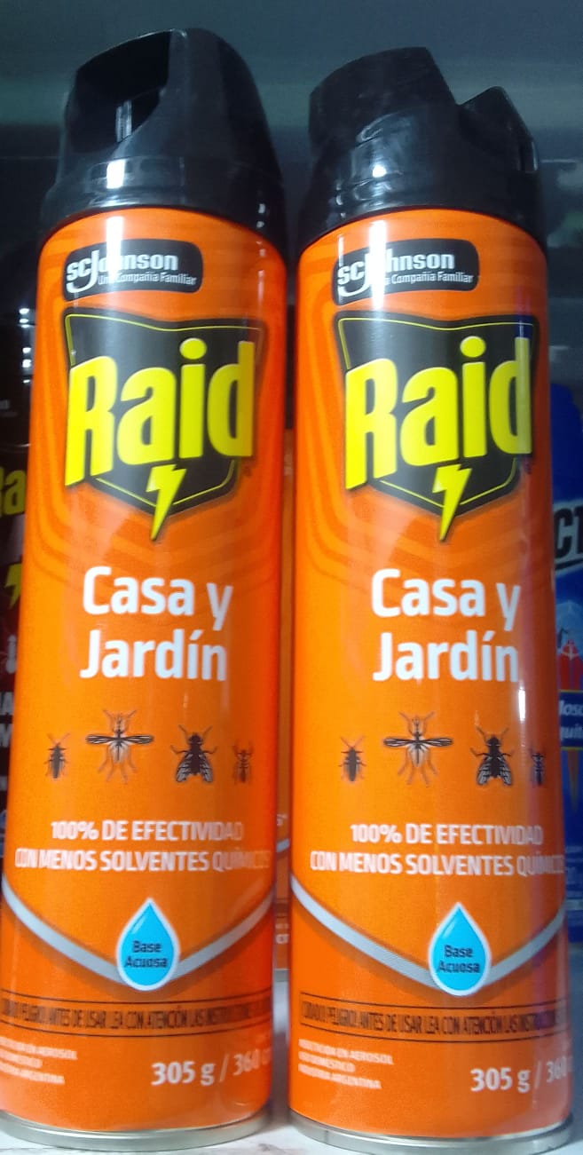 Producto placeholder de insecticida casa y jardin raid 380cm3