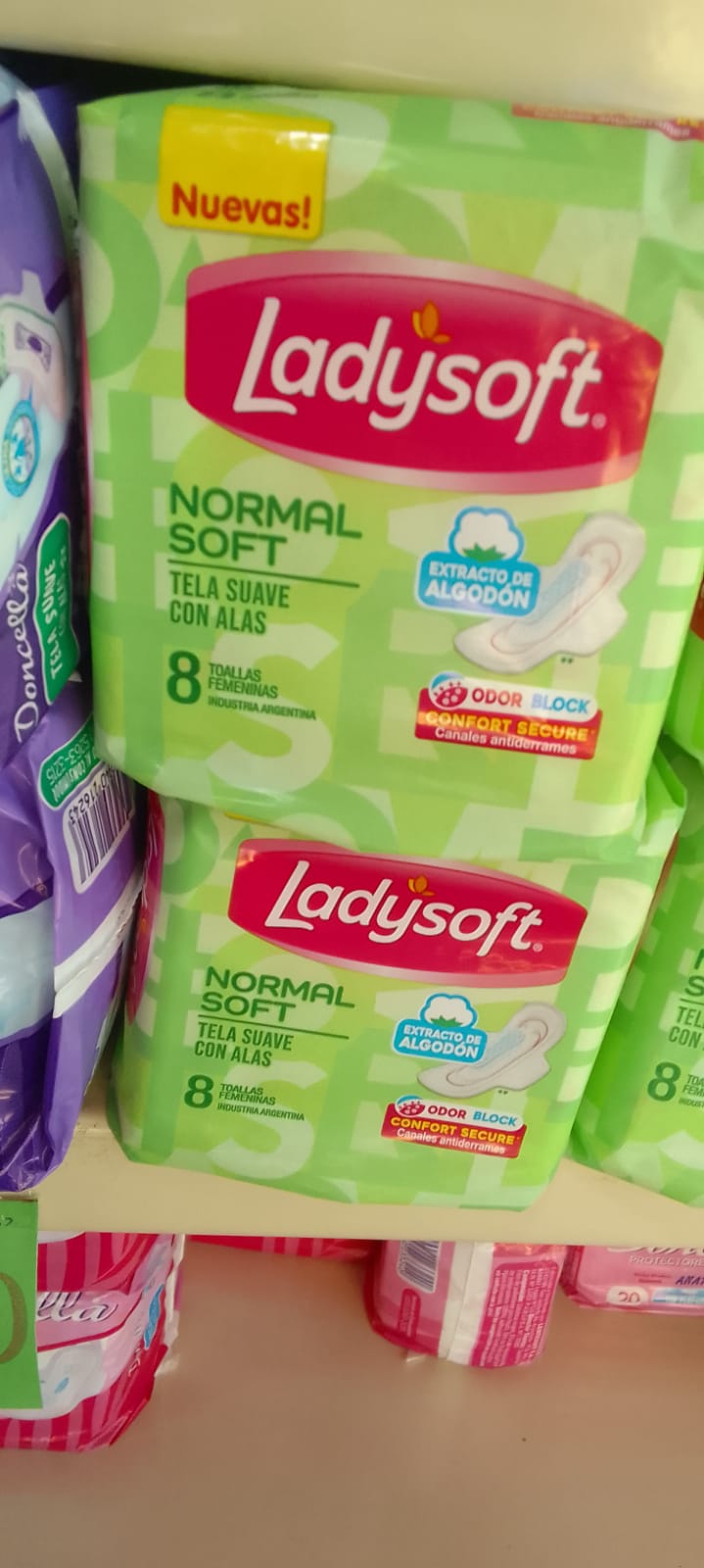 Producto placeholder de Toalla ladysoft verde x8