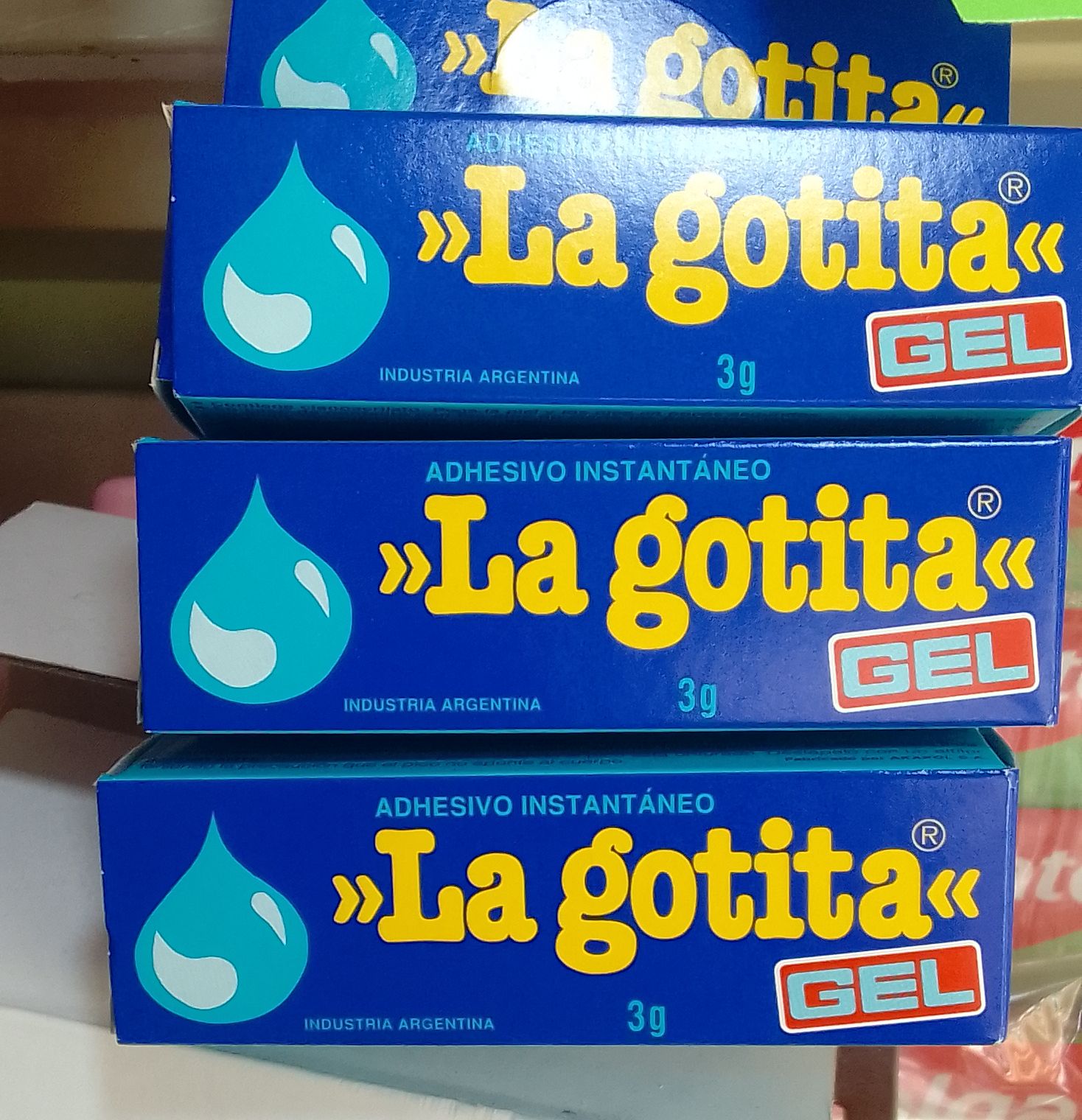 Producto placeholder de Adhesivo la gotita gel 3g