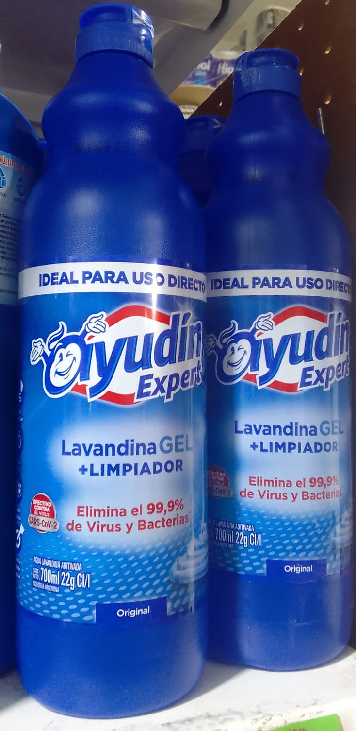 Producto placeholder de Lavandina ayudin gel 750ml original
