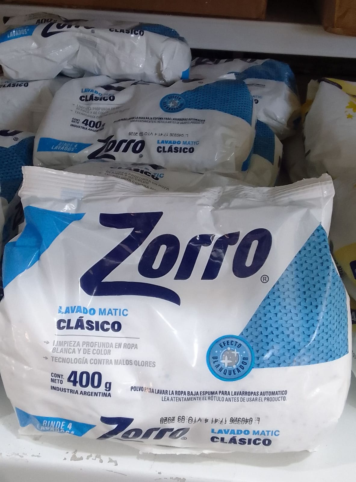 Producto placeholder de Jabon en polvo mano zorro 400g