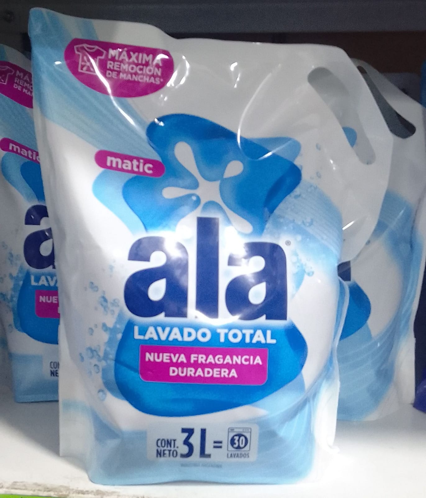 Producto placeholder de Jabon liquido ropa ala 3L