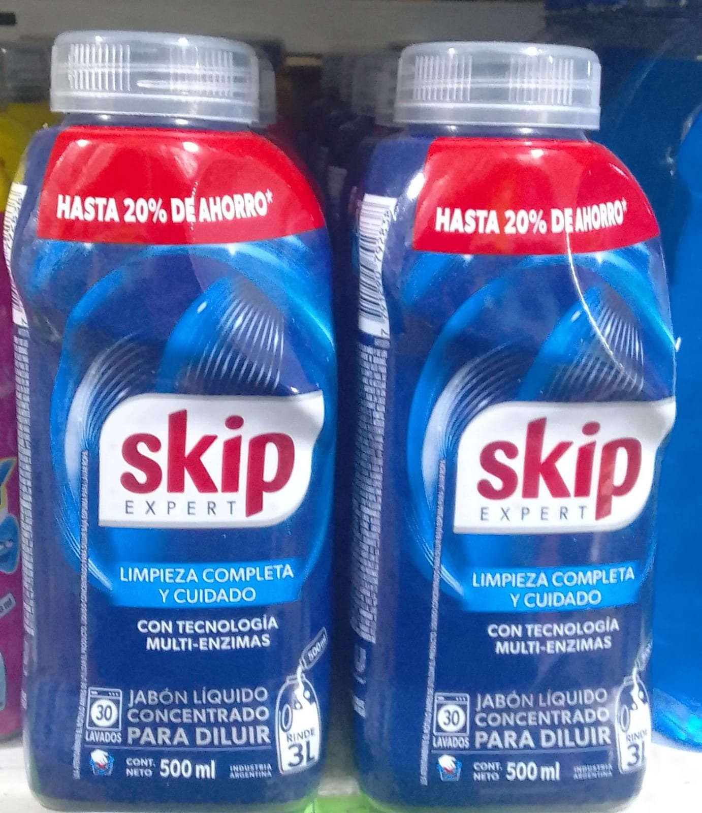 Producto placeholder de Jabon ropa diluir skip 3l 500ml