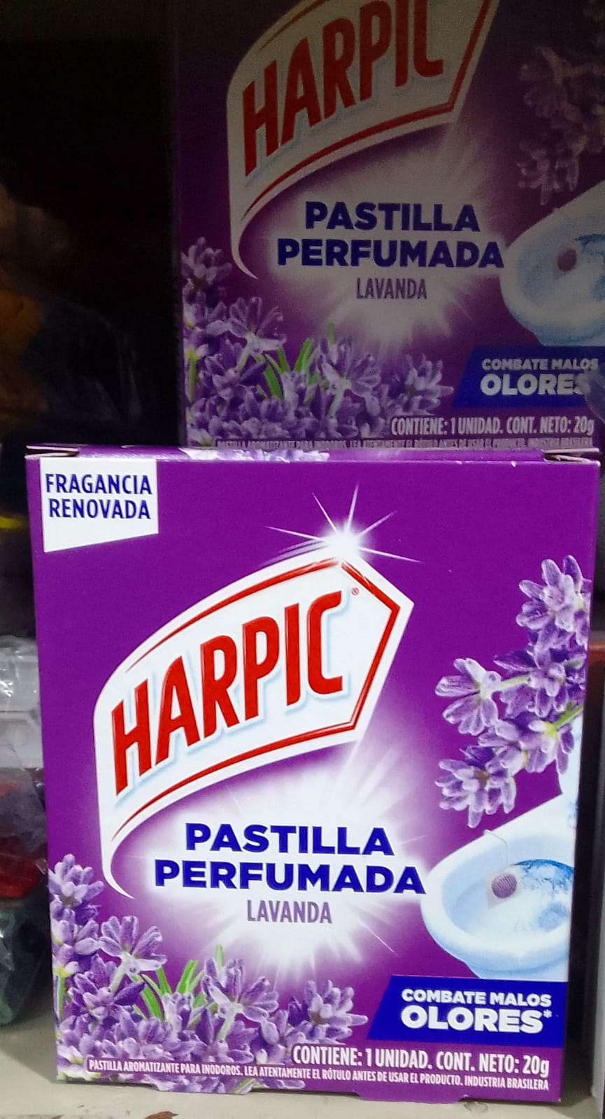 Producto placeholder de Pastilla inodoro harpic lavanda 20g 1u