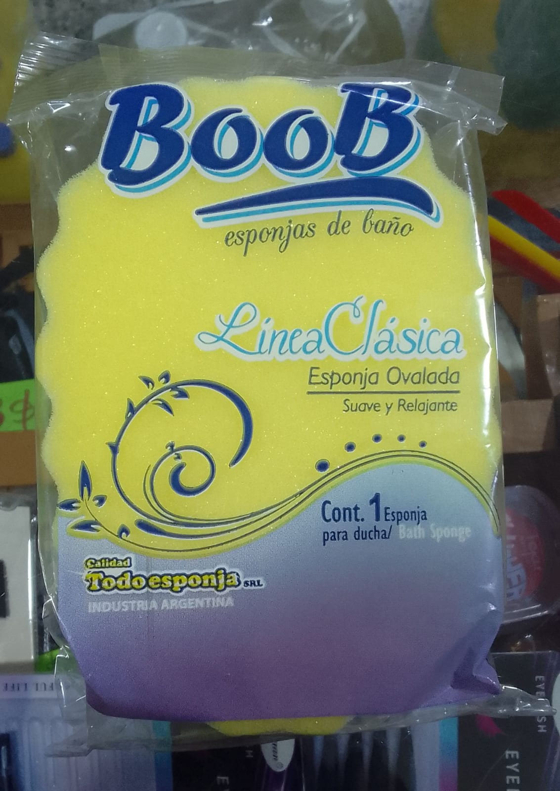 Producto placeholder de Esponja baño boob clasica ovalada 1u