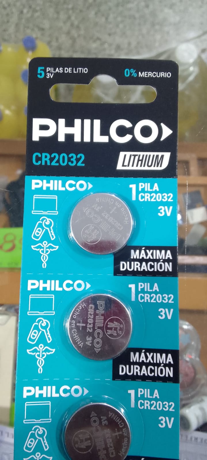 Producto placeholder de Pila boton philco 3V cr2032 1u