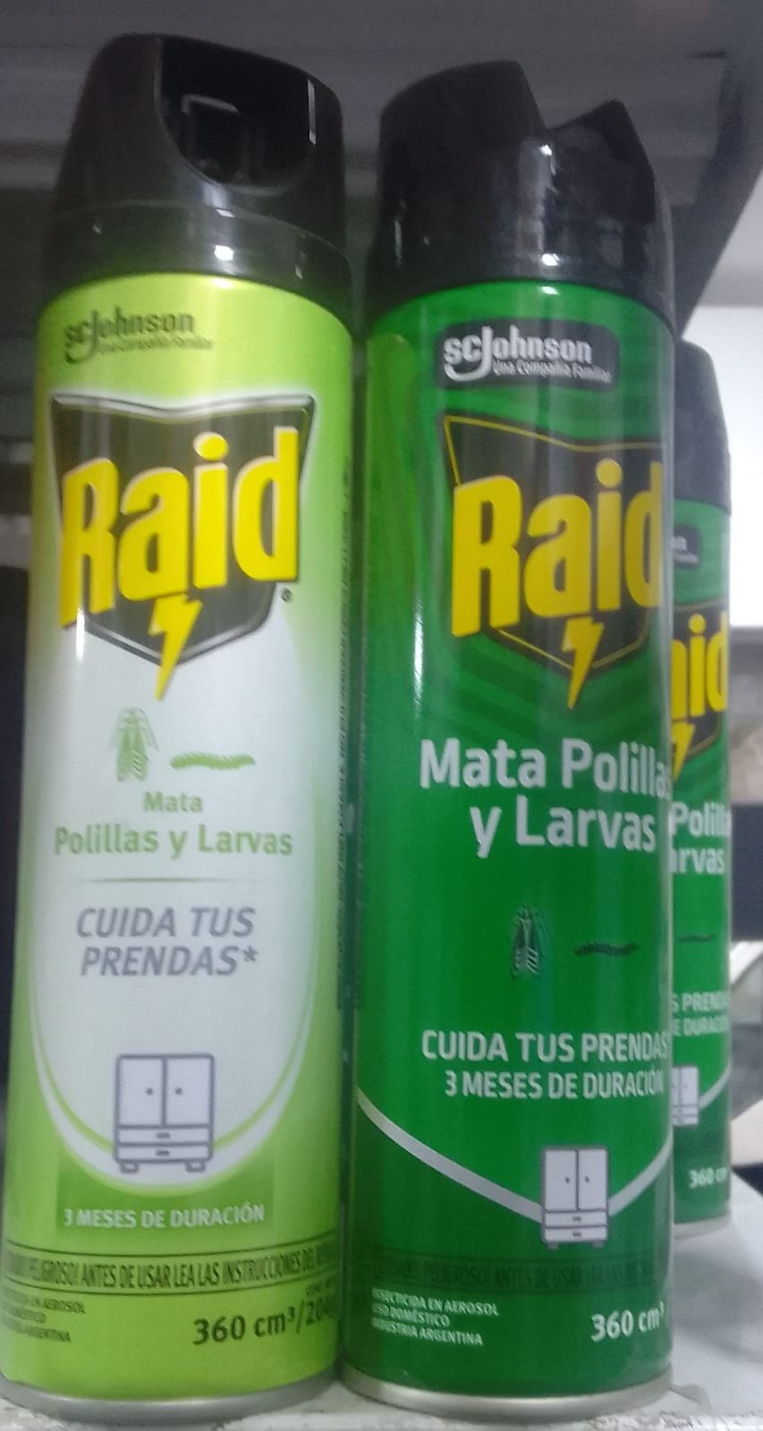 Producto placeholder de Raid polillas larvas 360cm3