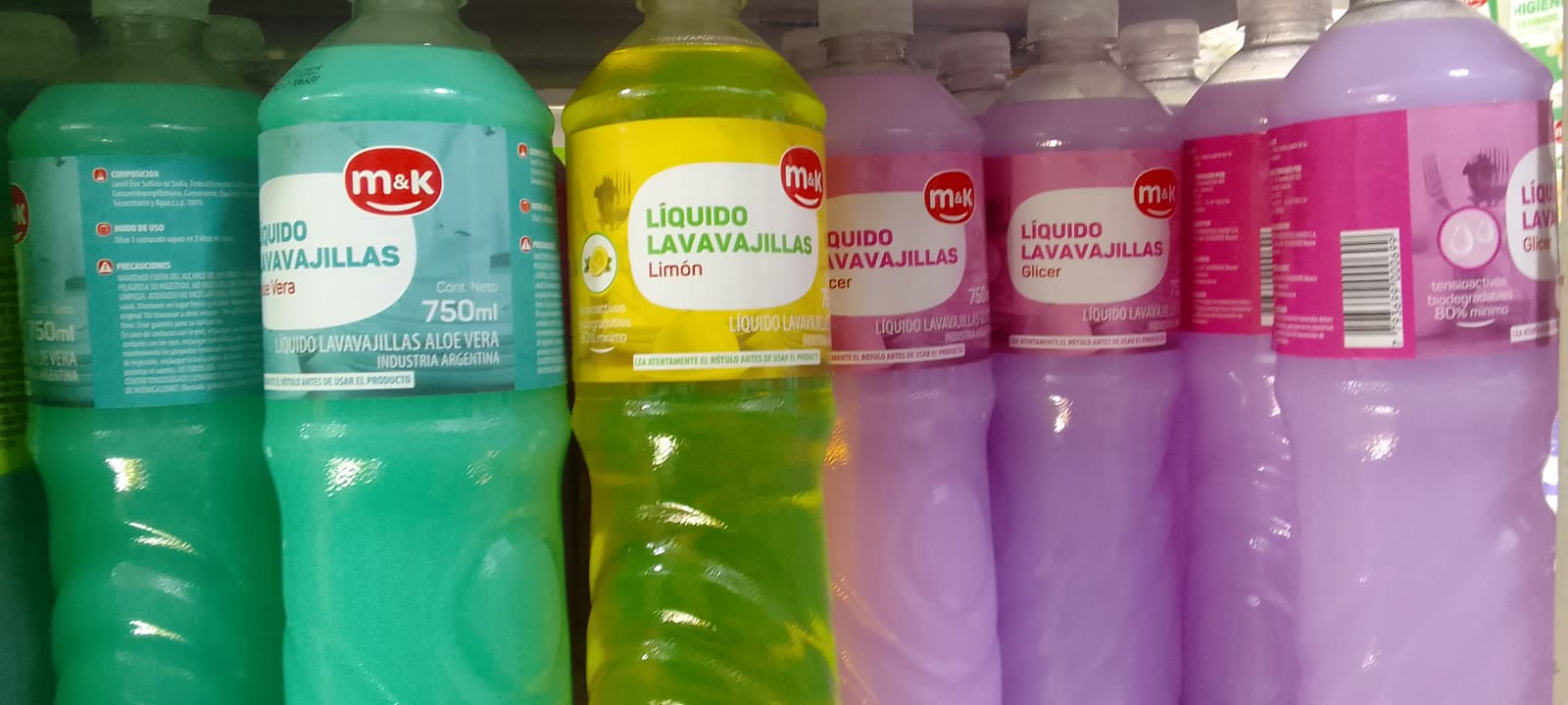 Producto placeholder de Detergente m&k limon 750ml